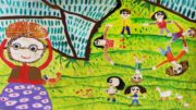 درخشش کودک گیلانی در مسابقه بین‌المللی نقاشی کودکان